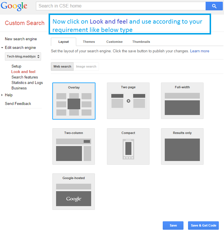 Layout settings WORDPRESS. Page two of Google. Html search Box search engines. Google hosting